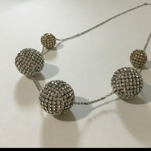 Vintage Disco Ball Necklace.